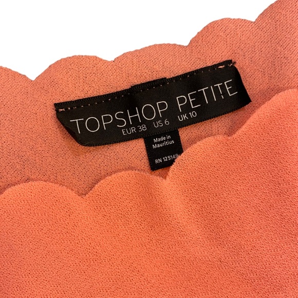 Topshop - Coral Pink Tank - Size 6 - Picture 6 of 6